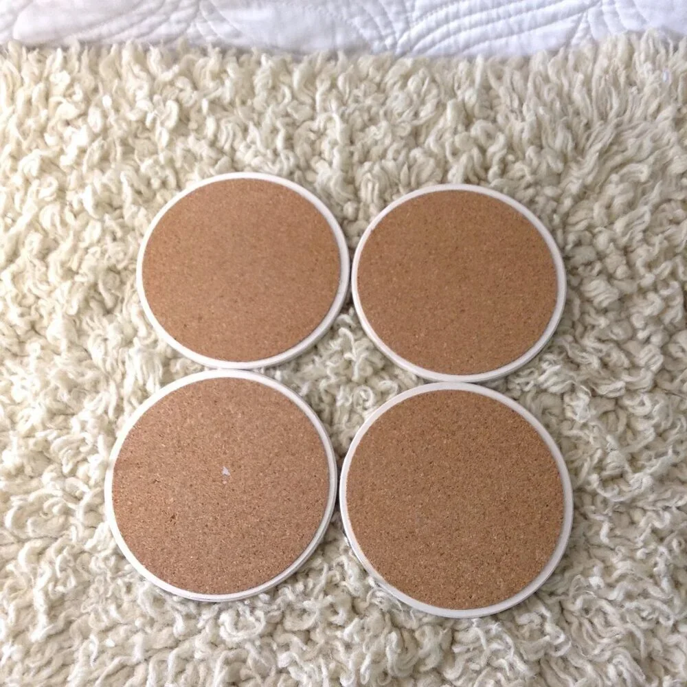 NWOT Coaster Girls Stone Coasters; Good Day/Not so Good Day; 2010; Kitschy, cute
